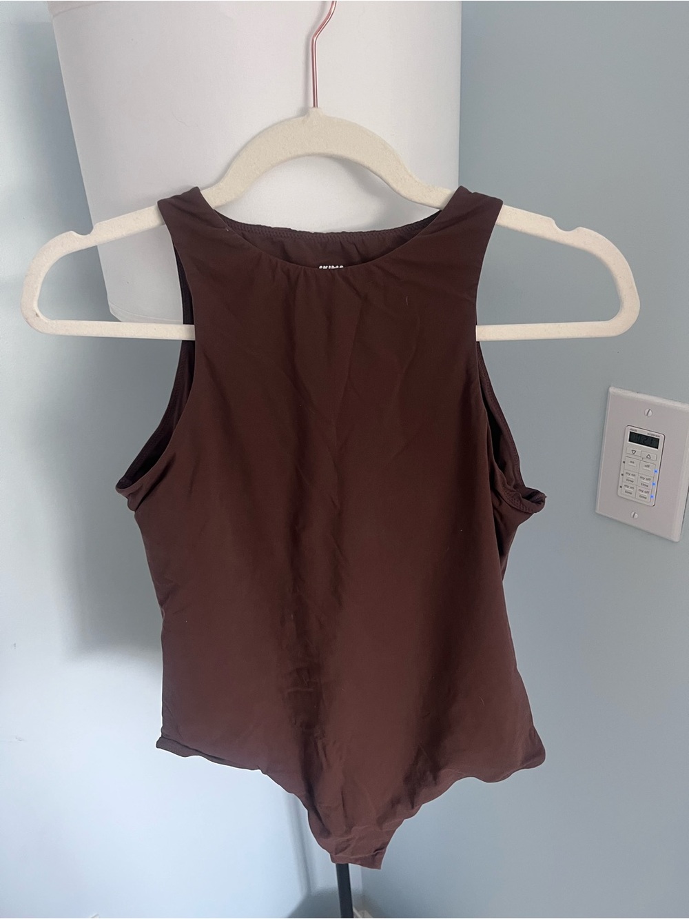 SKIMS Cocoa Sleeveless High Neck Bodysuit